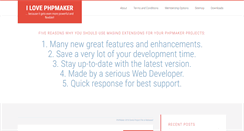 Desktop Screenshot of ilovephpmaker.com